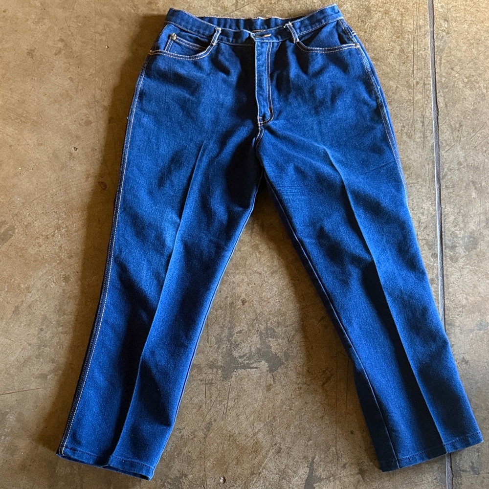 Vintage gitano Blue Denim Jeans size 16